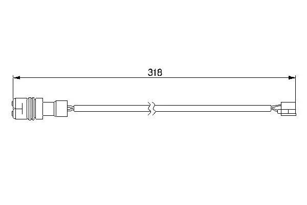 Handler.Part Warning contact, brake pad wear Bosch 1987474988 1