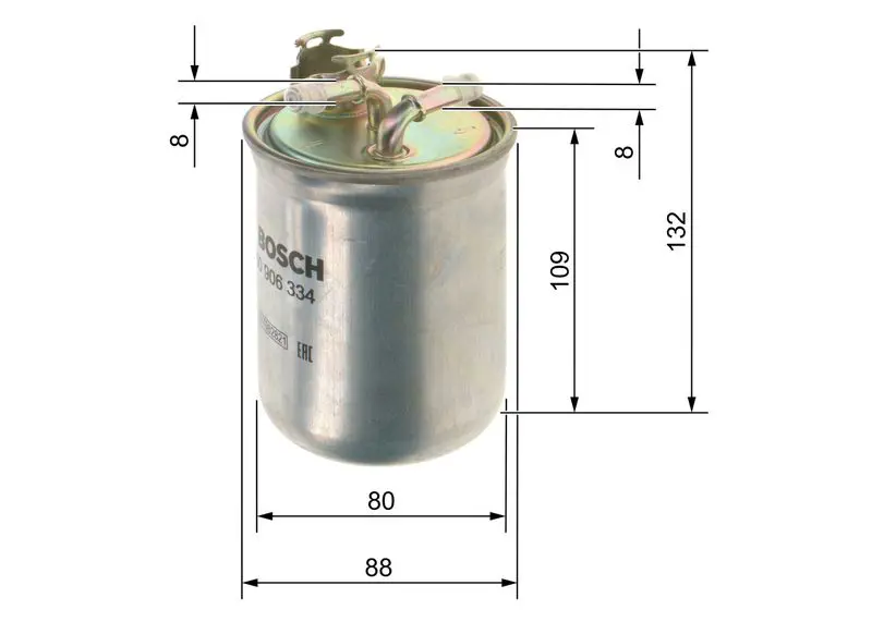 Handler.Part Fuel filter Bosch 0450906334 5