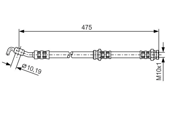 Handler.Part Brake hose Bosch 1987476902 1