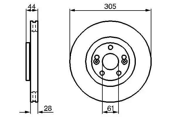 Handler.Part Brake disc Bosch 0986479109 5