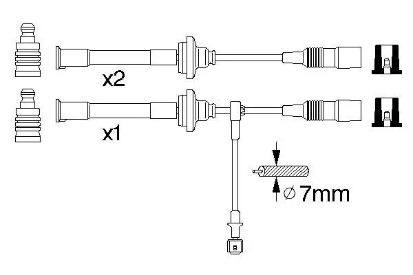 Handler.Part Ignition cable kit Bosch 0356912820 1