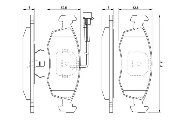 Handler.Part Brake pad set, disc brake Bosch 0986424515 5