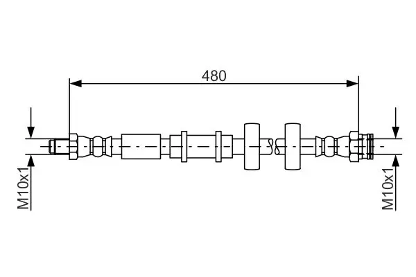 Handler.Part Brake hose Bosch 1987481552 5