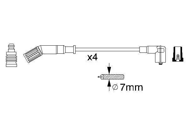 Handler.Part Ignition cable kit Bosch 0356912841 1