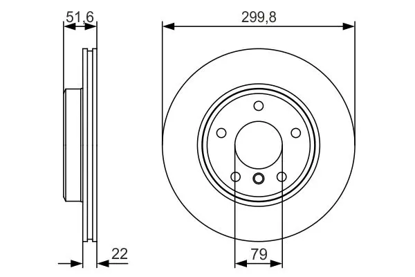 Handler.Part Brake disc Bosch 0986479S32 5