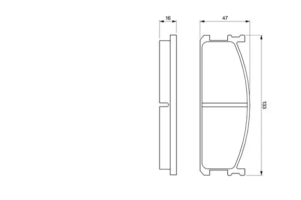 Handler.Part Brake pad set, disc brake Bosch 0986424157 1