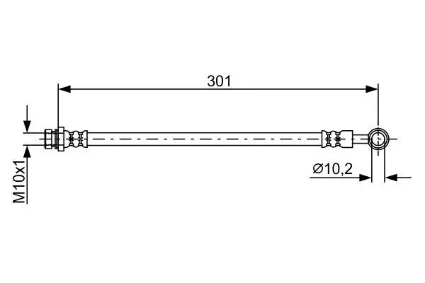 Handler.Part Brake hose Bosch 1987481896 5