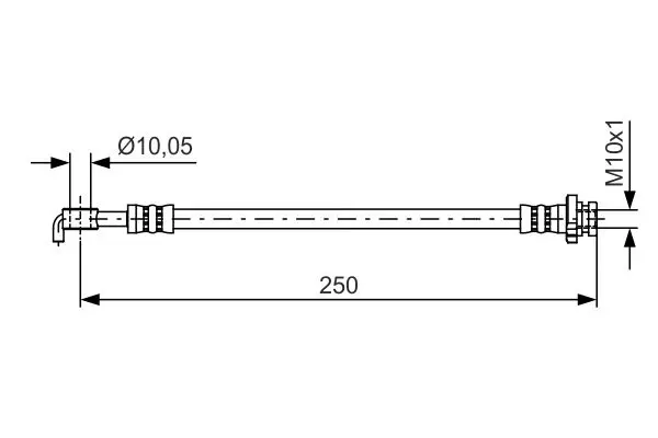 Handler.Part Brake hose Bosch 1987481434 1