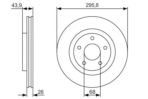 Handler.Part Brake disc Bosch 0986479R89 5