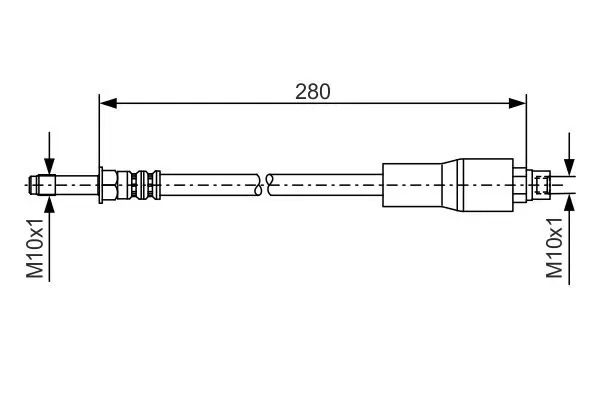 Handler.Part Brake hose Bosch 1987476173 1