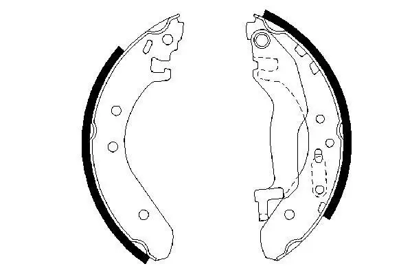 Handler.Part Brake shoe set Bosch 0986487364 1