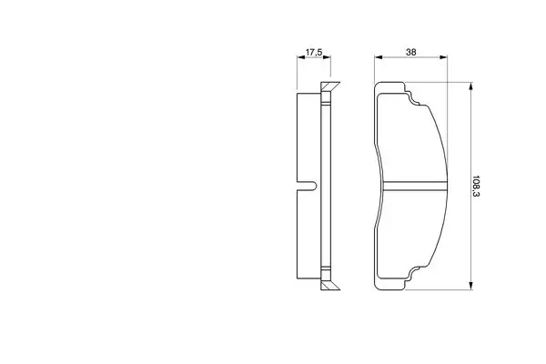 Handler.Part Brake pad set, disc brake Bosch 0986464221 3