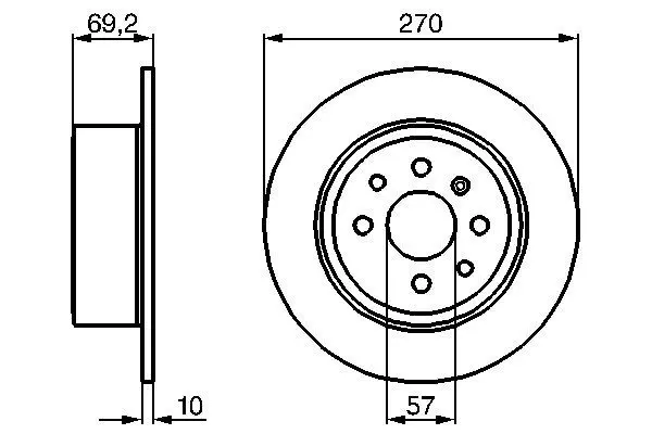 Handler.Part Brake disc Bosch 0986478420 5