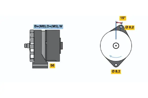 Handler.Part Alternator Bosch 0120489434 1