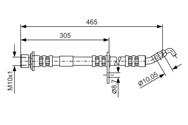 Handler.Part Brake hose Bosch 1987476872 5