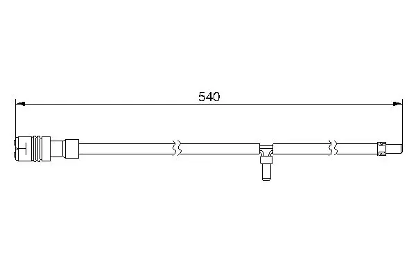 Handler.Part Warning contact, brake pad wear Bosch 1987474993 1