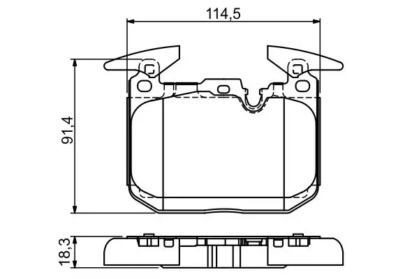 Handler.Part Brake pad set, disc brake Bosch 0986494674 7