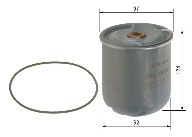 Handler.Part Oil filter Bosch F026407060 5