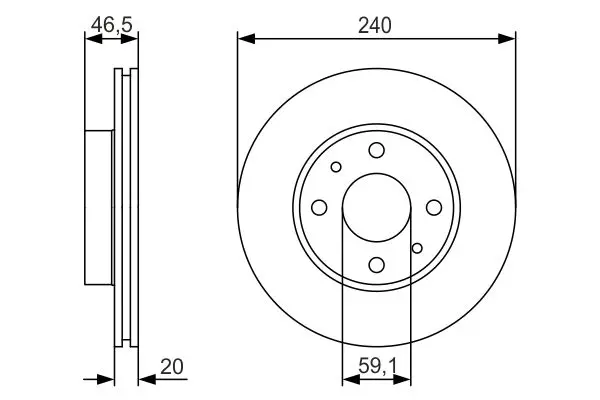 Handler.Part Brake disc Bosch 0986479S74 5