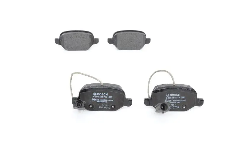 Handler.Part Brake pad set, disc brake Bosch 0986494776 1