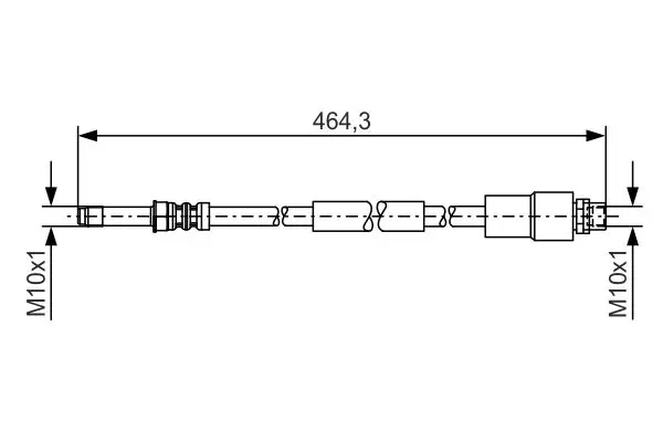 Handler.Part Brake hose Bosch 1987481541 1