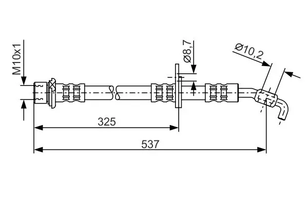 Handler.Part Brake hose Bosch 1987476782 1