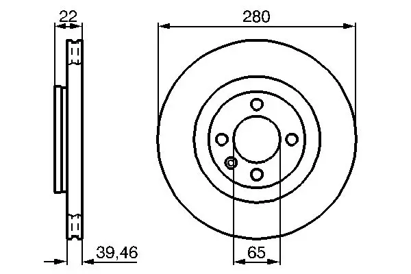 Handler.Part Brake disc Bosch 0986478508 5