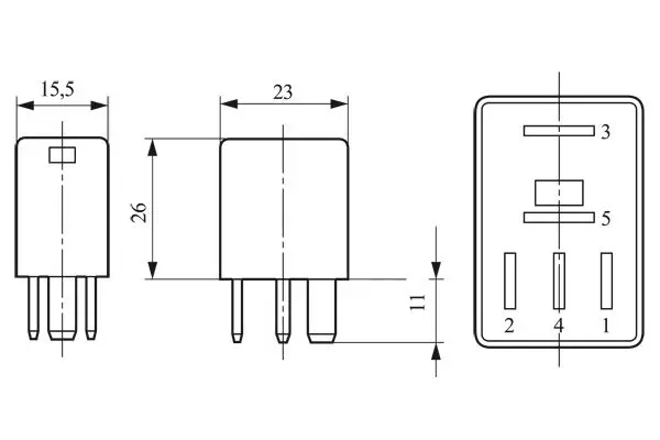 Handler.Part Relay, main current Bosch 0332207304 5