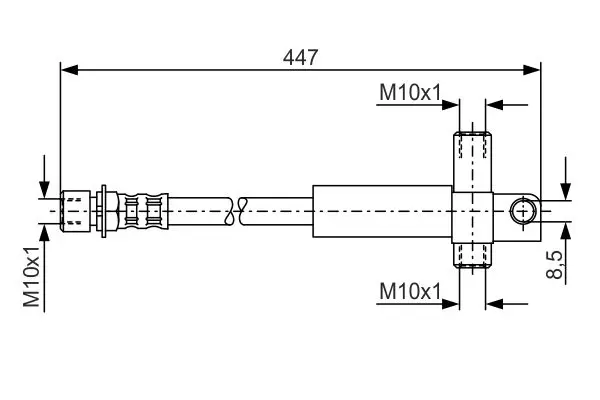 Handler.Part Brake hose Bosch 1987476614 1