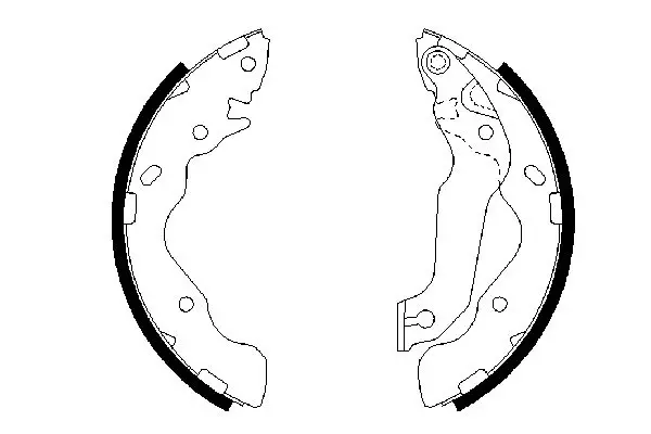 Handler.Part Brake shoe set Bosch 0986487673 5