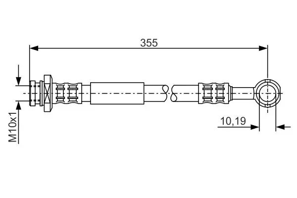 Handler.Part Brake hose Bosch 1987476933 1