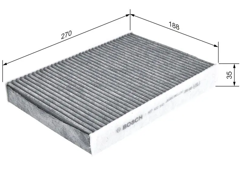 Handler.Part Filter, interior air Bosch 1987432549 5