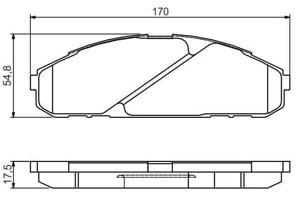 Handler.Part Brake pad set, disc brake Bosch 0986495171 3