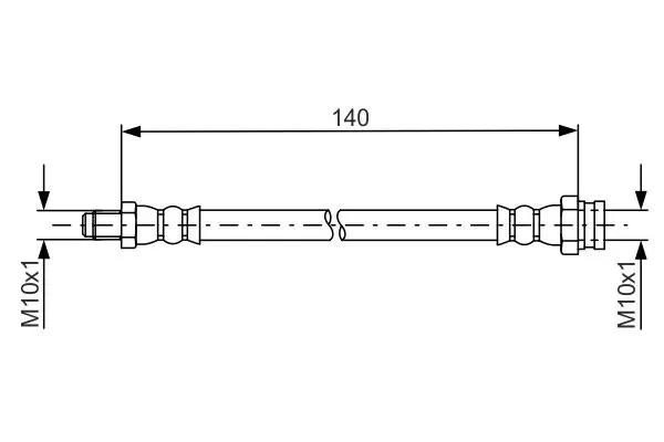 Handler.Part Brake hose Bosch 1987481669 1