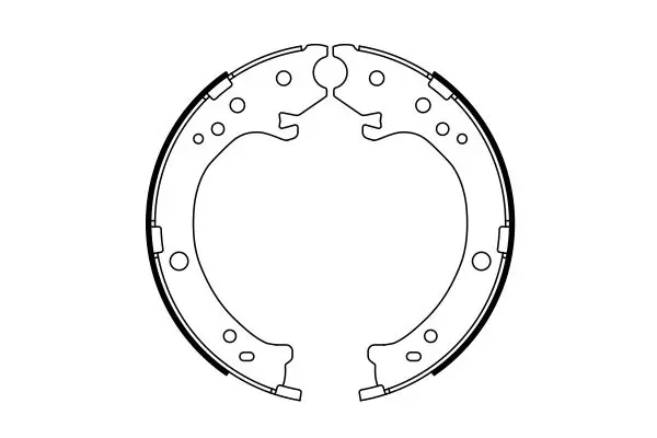 Handler.Part Brake shoe set, parking brake Bosch 0986487765 5