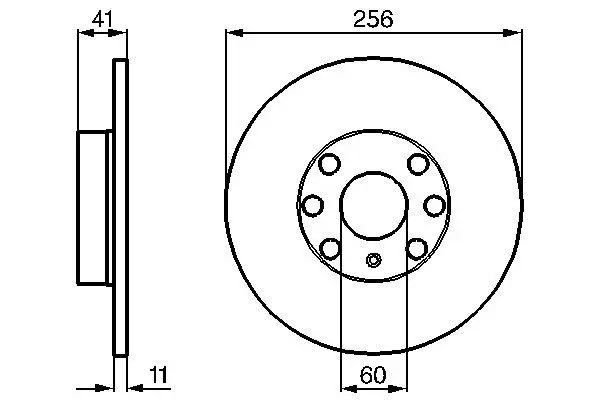 Handler.Part Brake disc Bosch 0986478880 1