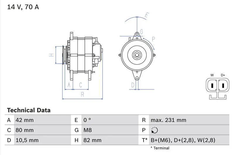 Handler.Part Alternator Bosch 0986049730 1