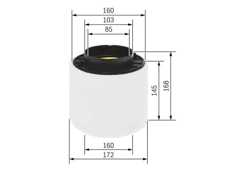 Handler.Part Air filter Bosch F026400283 5