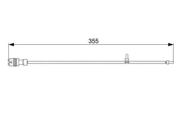 Handler.Part Warning contact, brake pad wear Bosch 1987473034 5