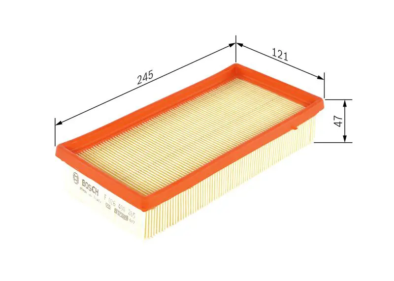 Handler.Part Air filter Bosch F026400265 5