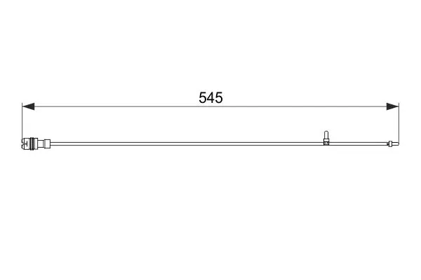 Handler.Part Warning contact, brake pad wear Bosch 1987474561 1