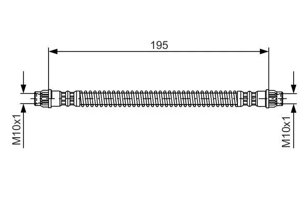 Handler.Part Brake hose Bosch 1987476674 1