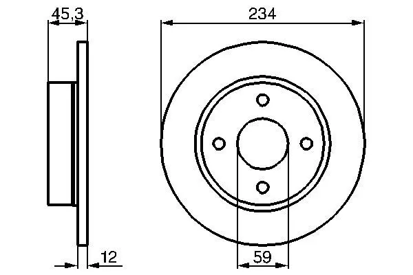 Handler.Part Brake disc Bosch 0986478288 5