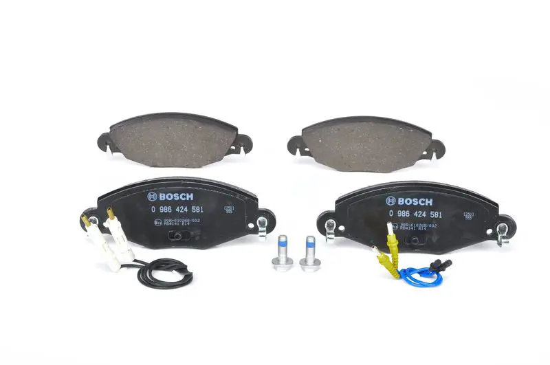 Handler.Part Brake pad set, disc brake Bosch 0986424581 1