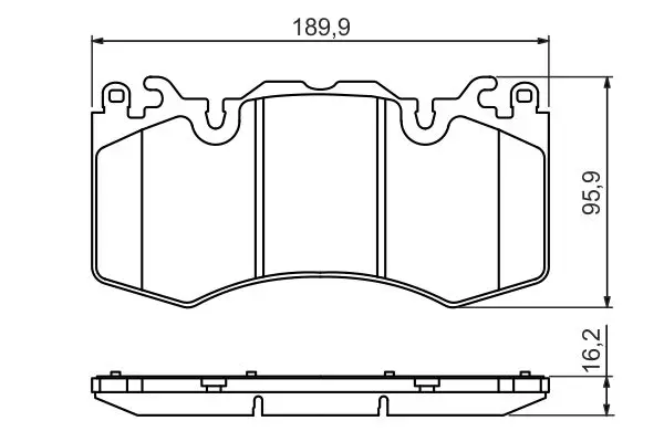 Handler.Part Brake pad set, disc brake Bosch 0986494440 7