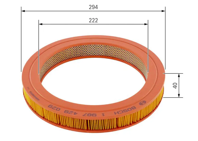 Handler.Part Air filter Bosch 1987429029 5