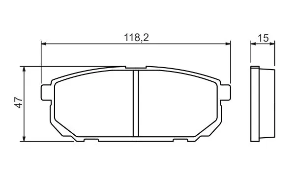 Handler.Part Brake pad set, disc brake Bosch 0986494388 7