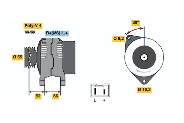 Handler.Part Alternator Bosch 0986039991 1