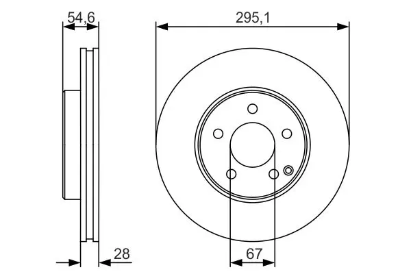 Handler.Part Brake disc Bosch 0986479R99 1