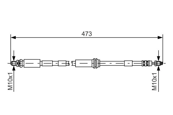 Handler.Part Brake hose Bosch 1987476066 1